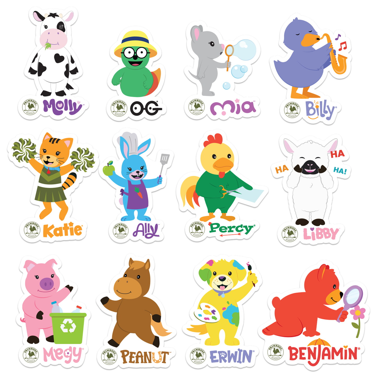 FRIENDS DIE CUT STICKERS, PACK OF 12