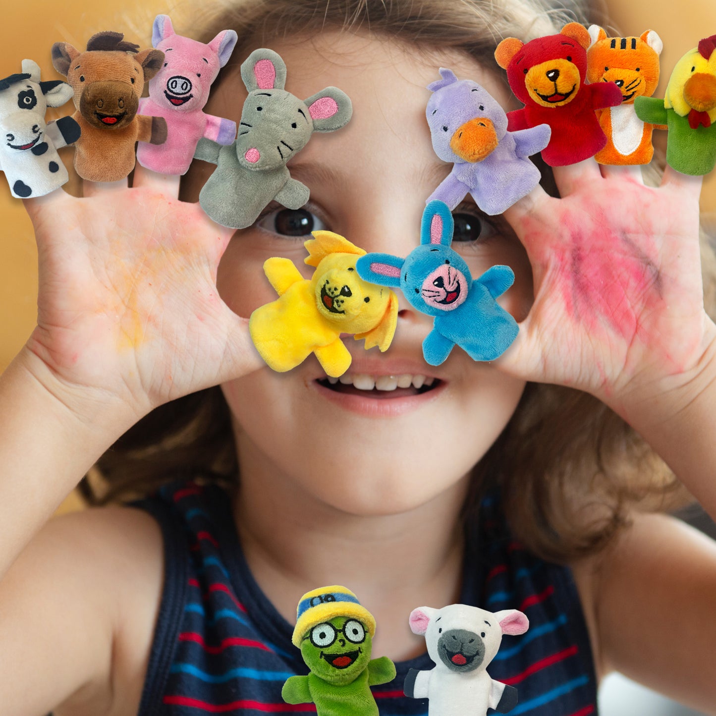 INDIVIDUAL PLUSH FINGER PUPPETS