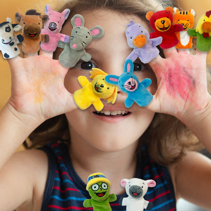 INDIVIDUAL PLUSH FINGER PUPPETS