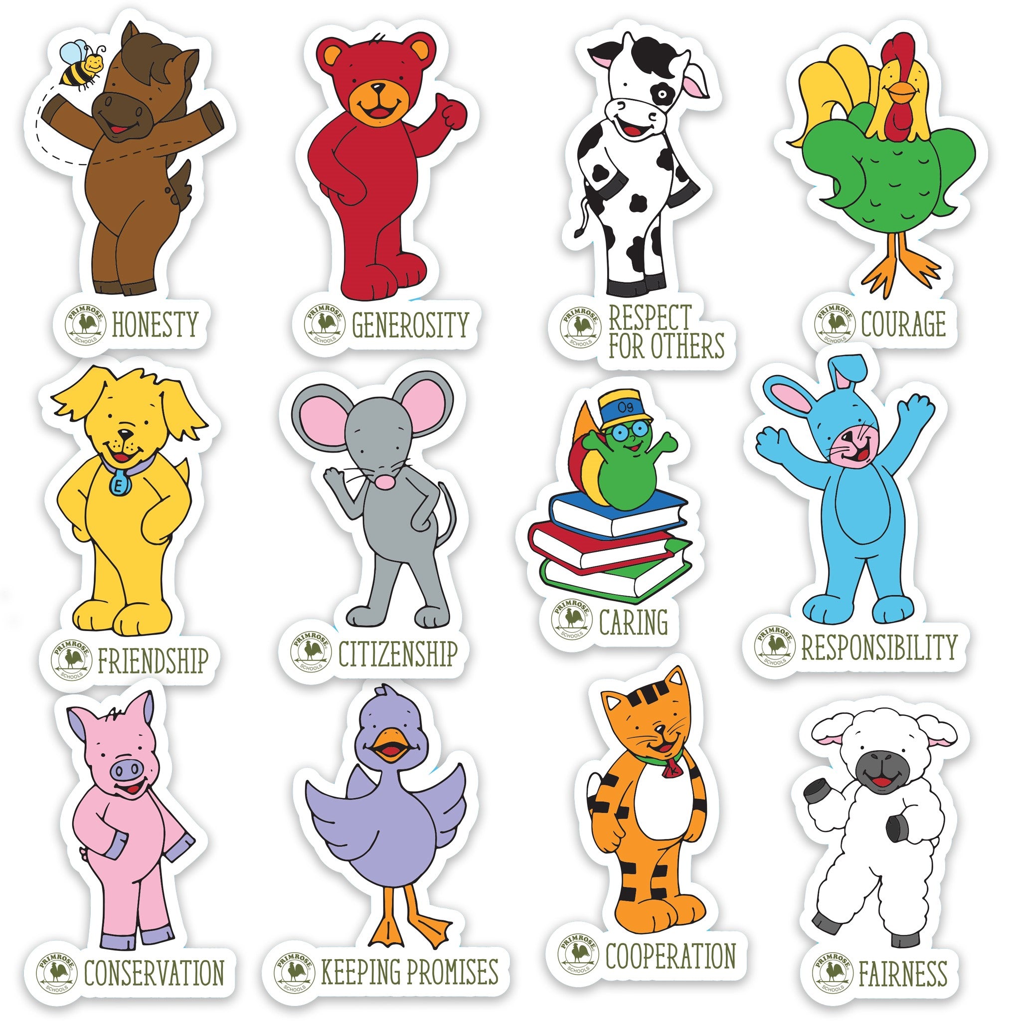 FRIENDS DIE CUT STICKERS, PACK OF 12 – Primrose Store 2CCO