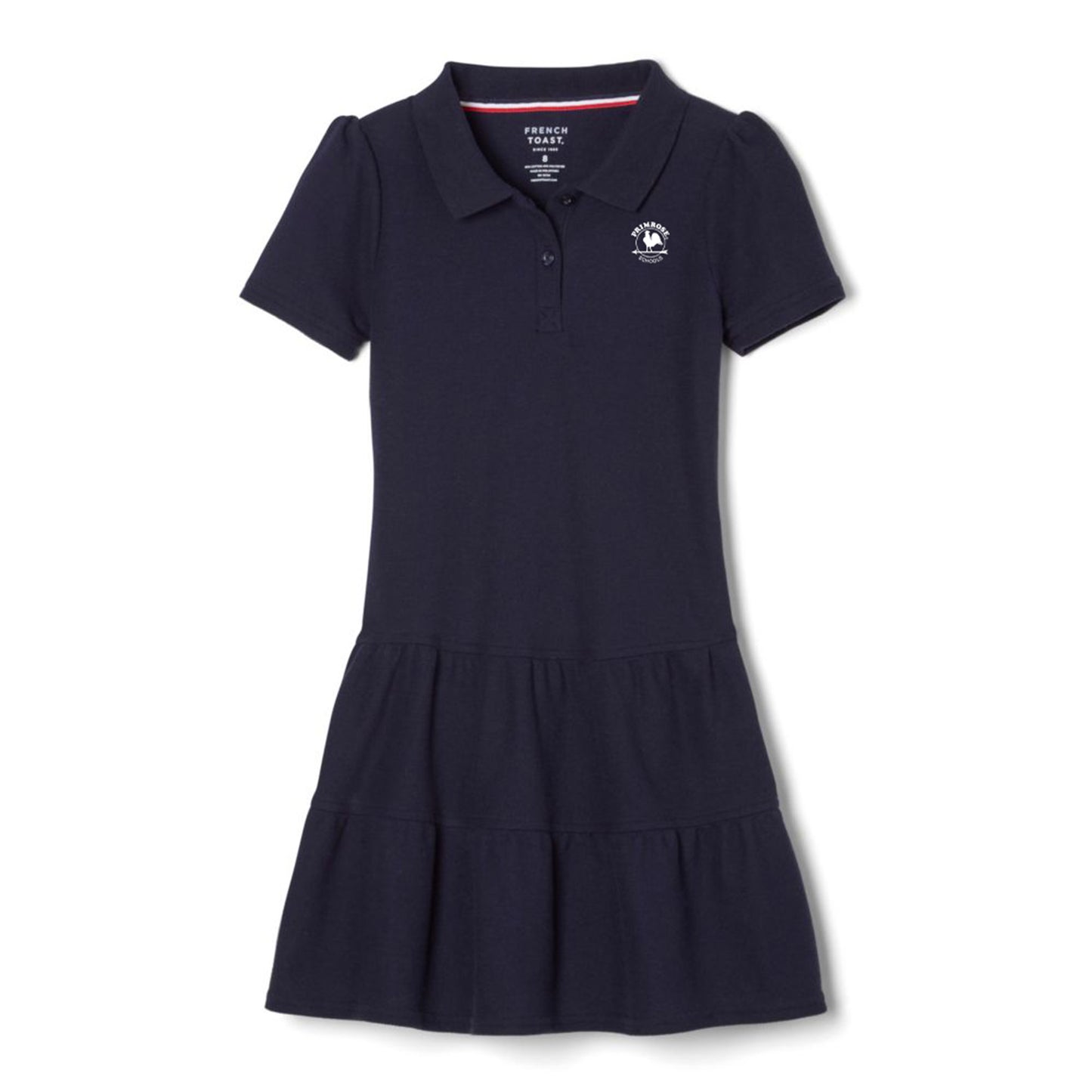 NAVY S/S PIQUE TODDLER UNIFORM POLO DRESS