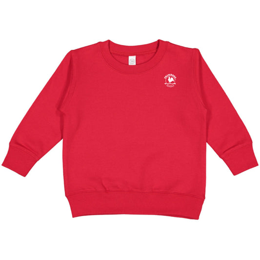 RED TODDLER CORE CREW UNIFORM SWEATSHIRT