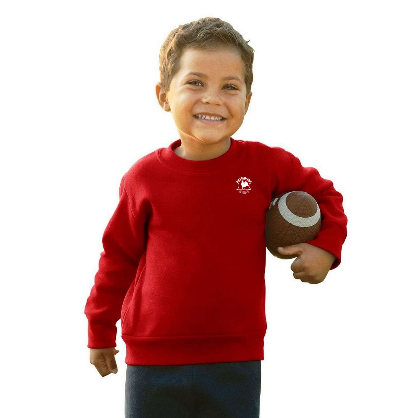 TODDLER RED CORE CREW SWEATSHIRT