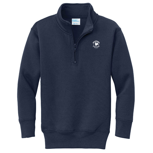 NAVY YOUTH 1/4 ZIP SWEATSHIRT