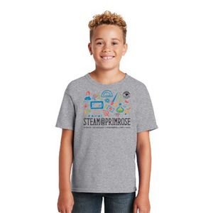 124 Grey STEAM@PRIMROSE S/S Tee - Youth & Toddler Sizes